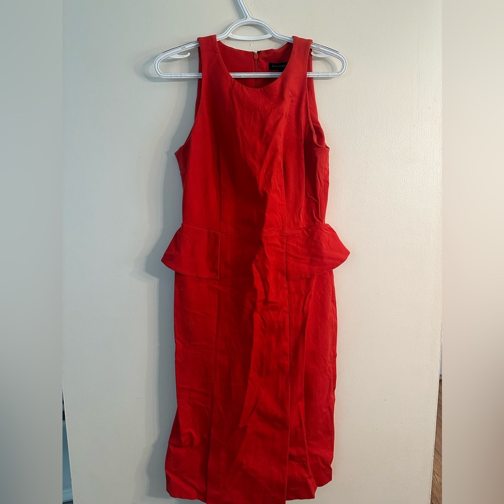 Banana republic midi peplum dress